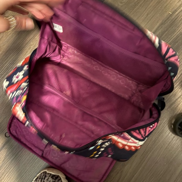 Vera Bradley Navy and Pink Paisley Cosmetic Bag - Picture 3 of 3